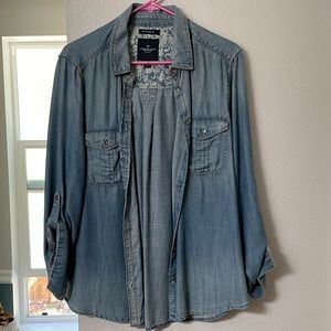 American Eagle Chambray Shirt